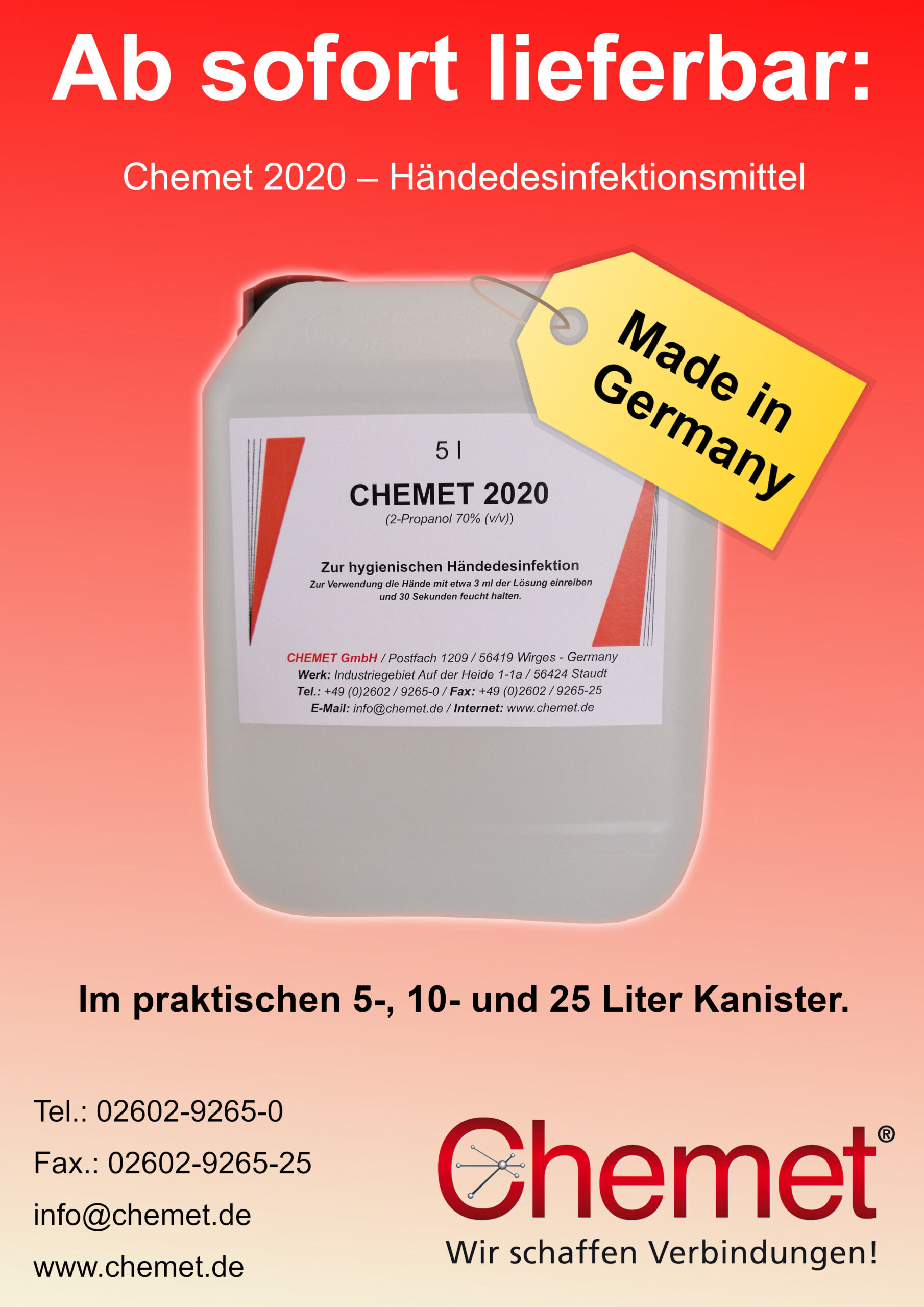 Chemet Qualität seit mehr als 50 Jahren. Alles zum Löten für